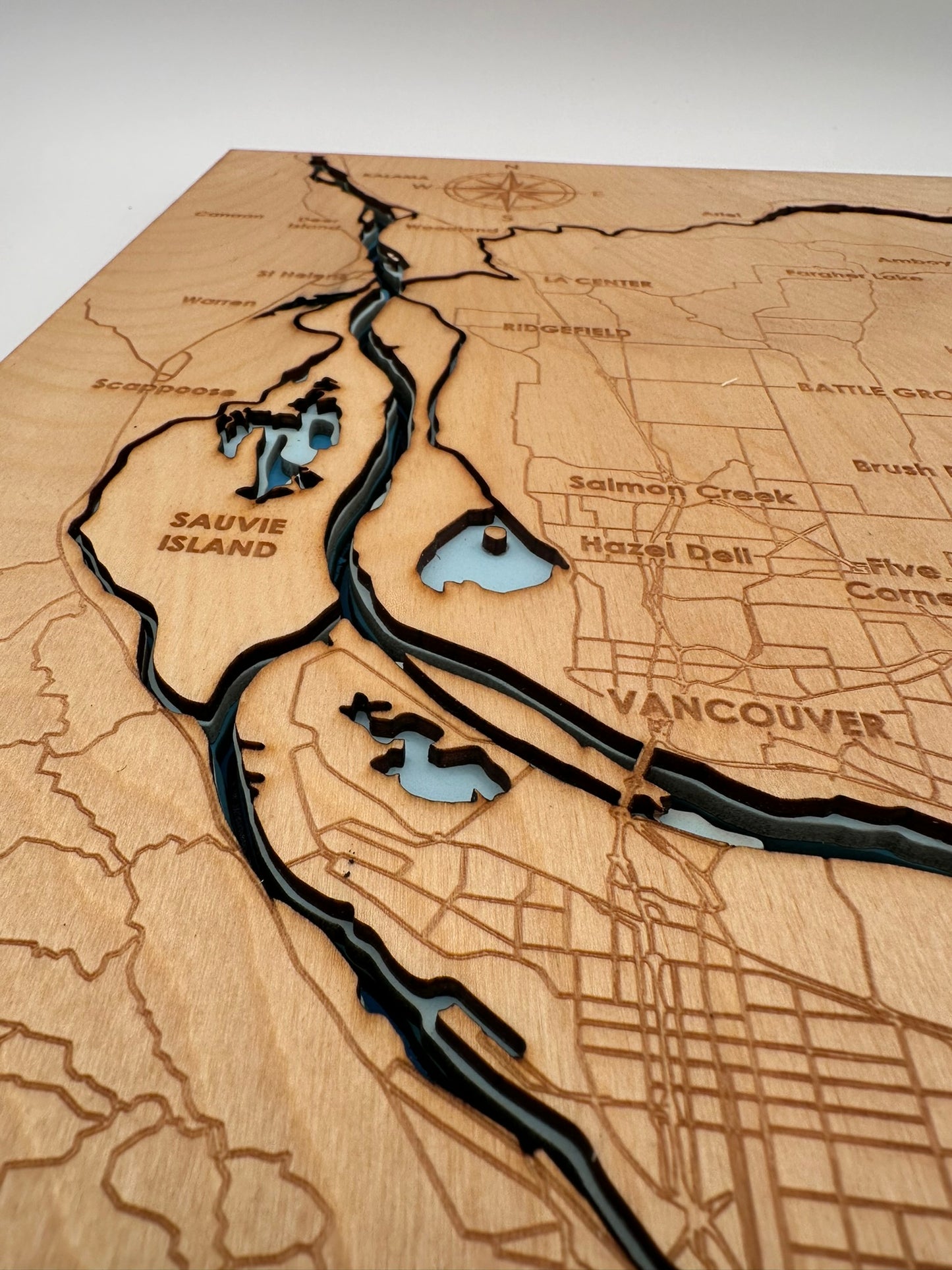 Bathymetric Map - Columbia River (Kalama to Camas)