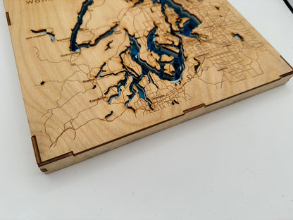 Bathymetric Map - Puget Sound