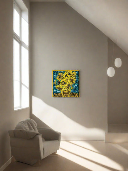 Layered Artwork - Sunflowers