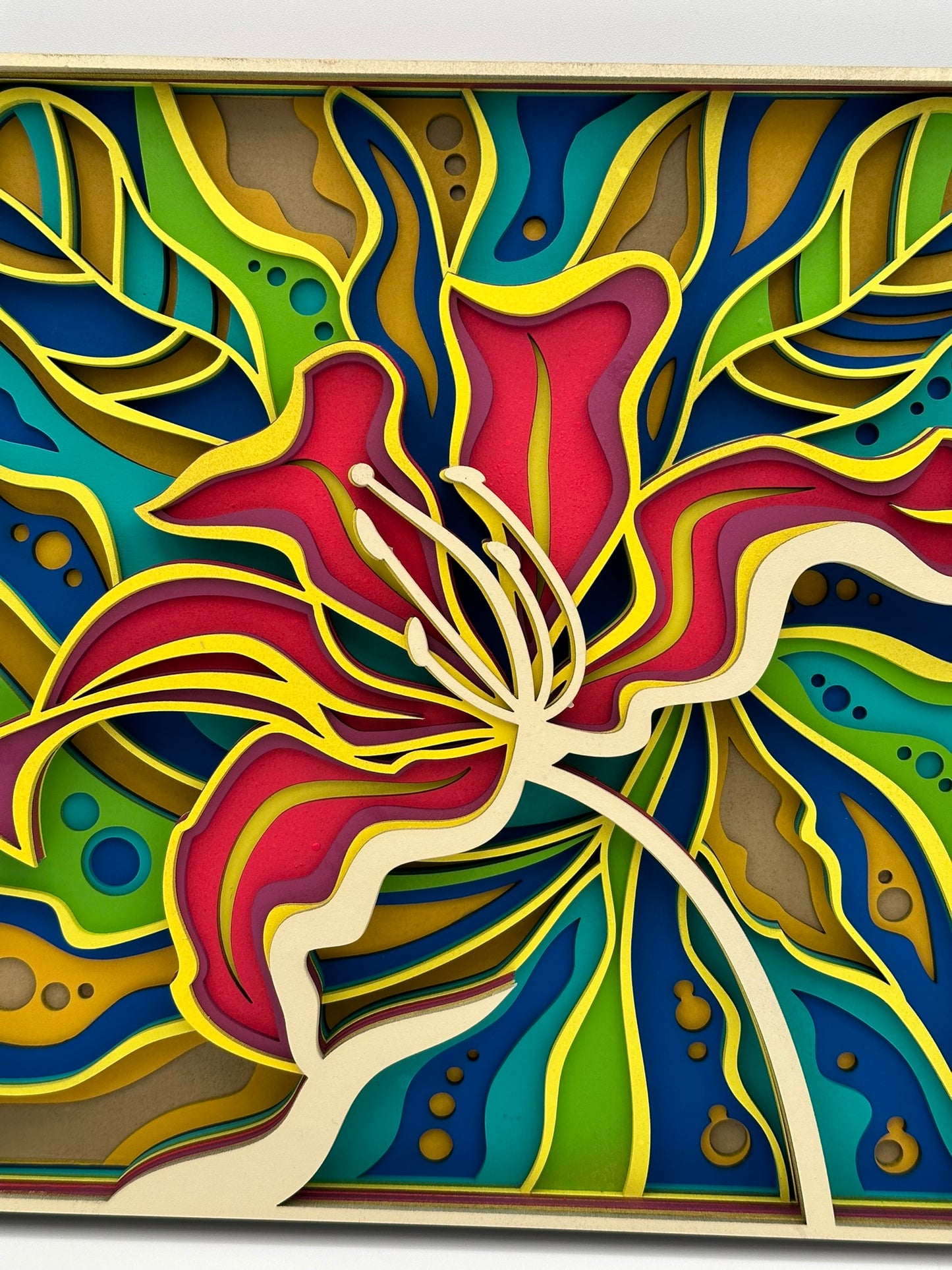 Layered Artwork - Exotic Flower